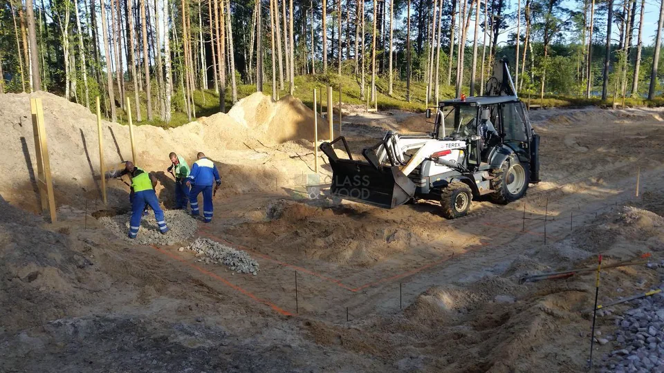 Pamata pēdas betonēšanas darbi