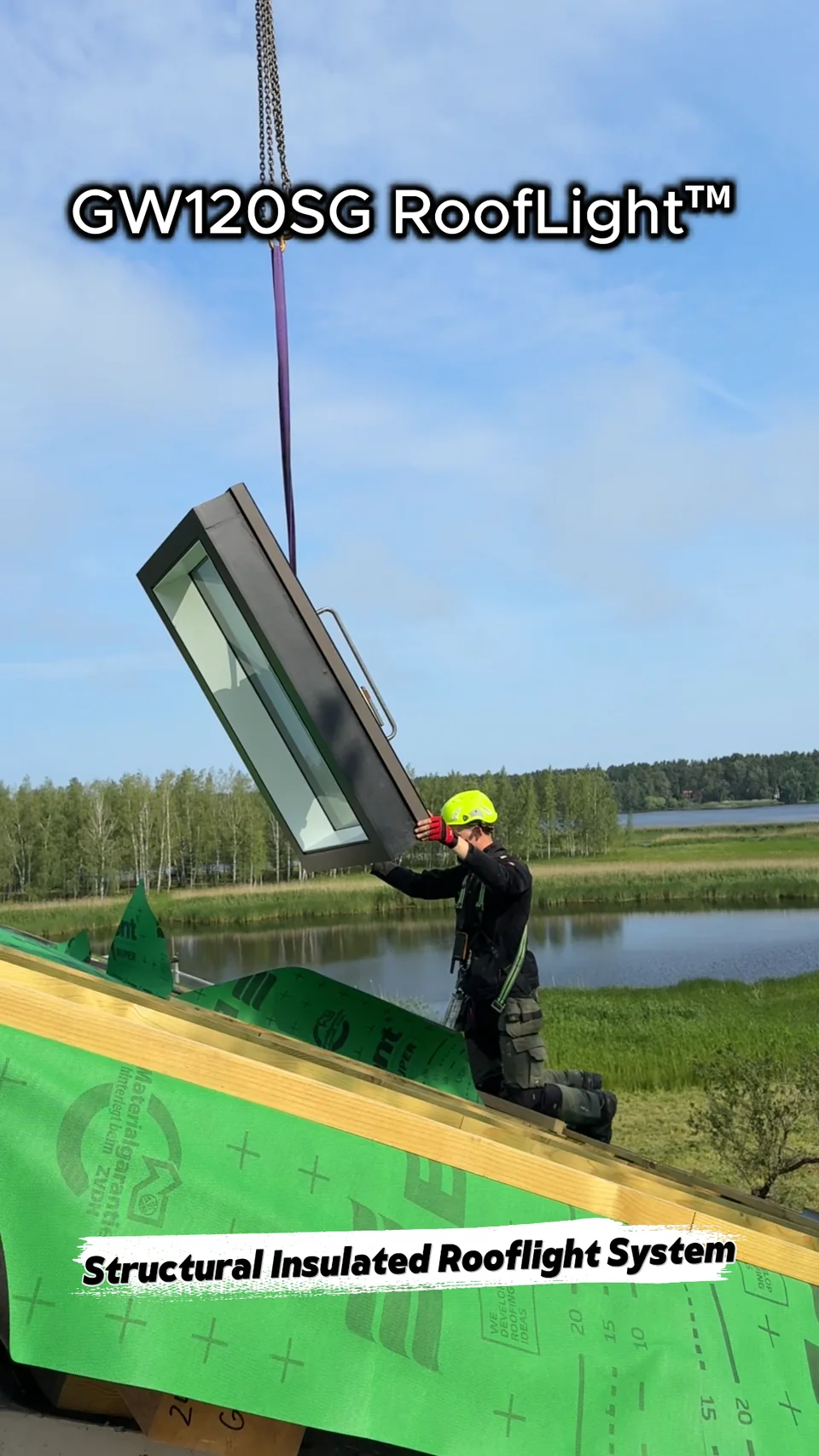 GW120 SG RoofLight™ tõstmine kaldkatusele